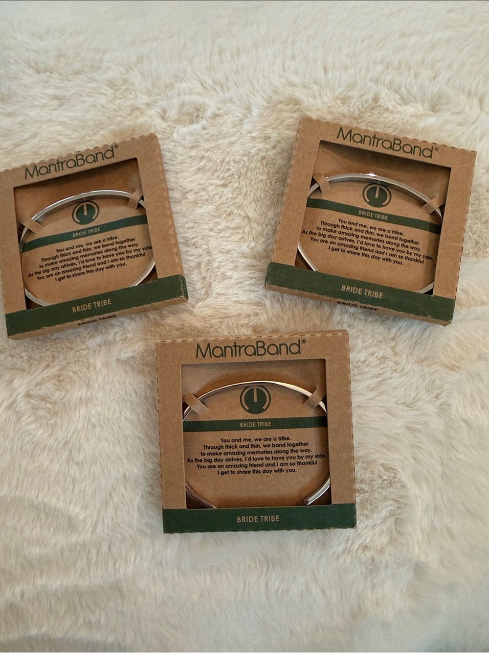 MantraBand Silver Bride Tribe Bangle Set (3)